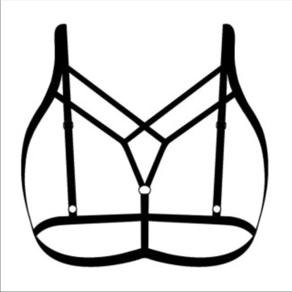 Sexy Halter Hollow Bandage Elastic Bra - Picture 4 of 5